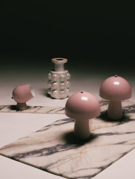 Sapienstone à Feria Hábitat Valencia 2025 Fior di Viola 4D : la céramique comme haute couture dans l’espace Pinknic de Sigfrido Serra